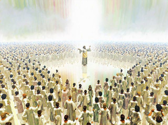 Great Crowd - white robes