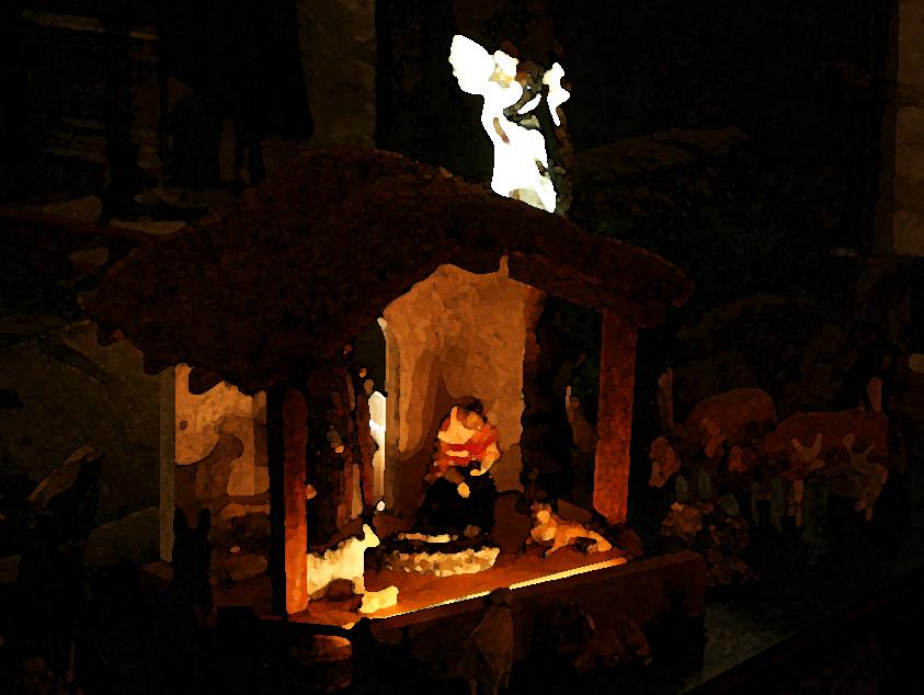 Nativity Set On Water
